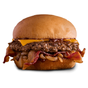 BACON BURGER WITH FRENCH FRIES